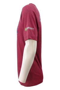 Customized horn sleeve running sweatshirt Design T-shirt heat transfer logo Men's running sweatshirt Round neck Construction industry sweatshirt custom manufacturer W218 side view